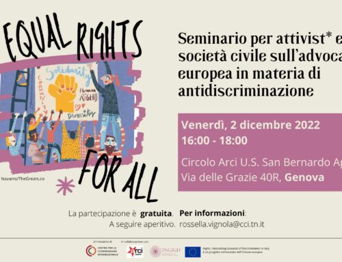 Seminario per l’advocacy europea in materia di antidiscriminazione. Genova, 2 dicembre 2022