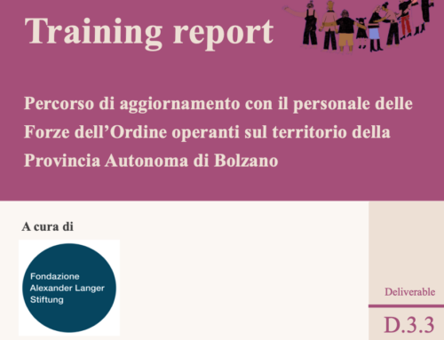 Percorso di aggiornamento con il personale delle Forze dell’Ordine operanti sul territorio della Provincia Autonoma di Bolzano