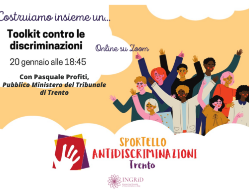 Costruiamo insieme un toolkit per reagire alle discriminazioni: secondo appuntamento